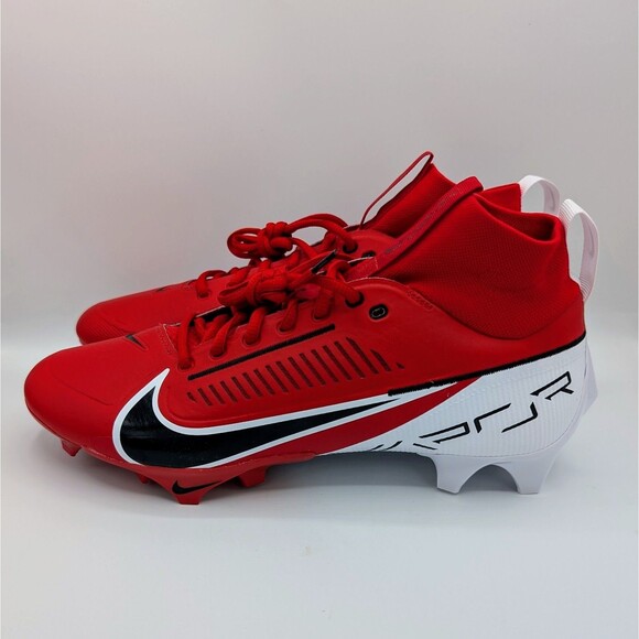 Nike Vapor Edge Pro 360 2 Football Cleats Mens Size 13 University Red DA5456-600 - Picture 2 of 6